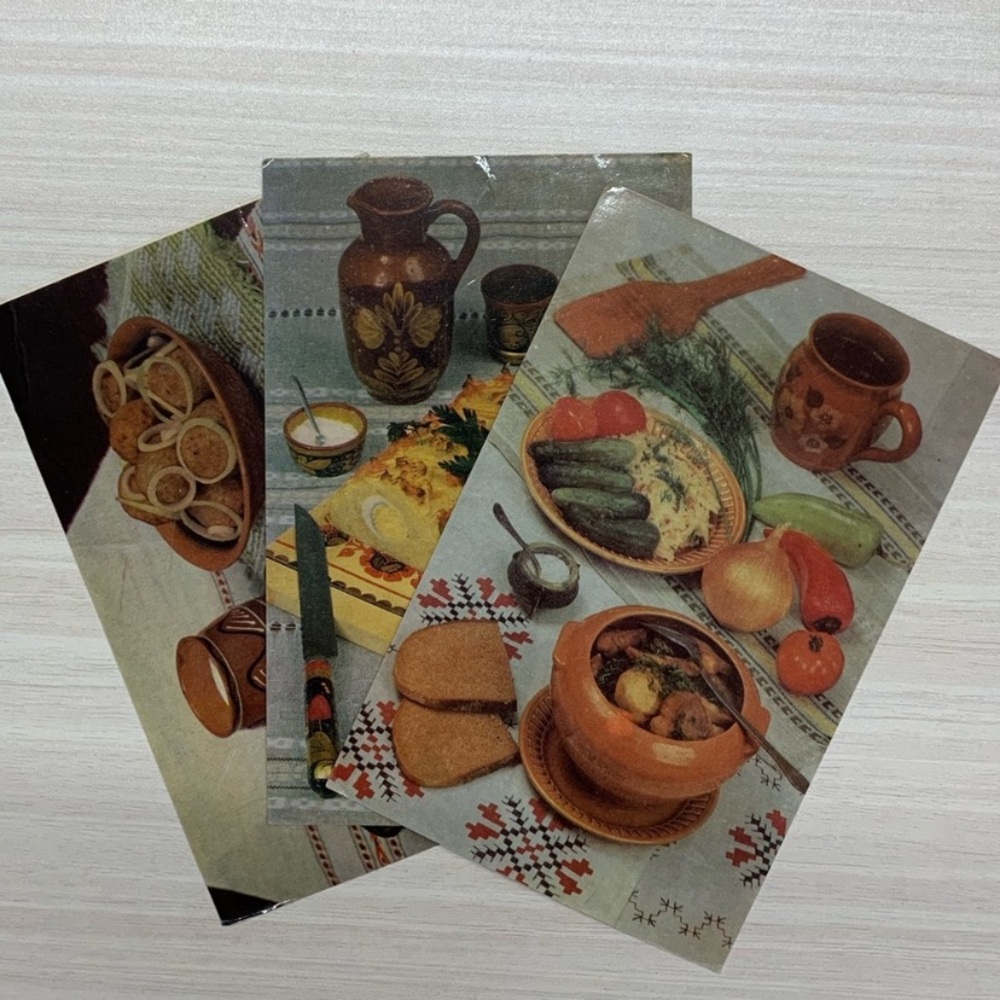 Former USSR Vintage 1986 Set of postcards Potato Dishes
Блюда из картофеля - Picture 7 of 9